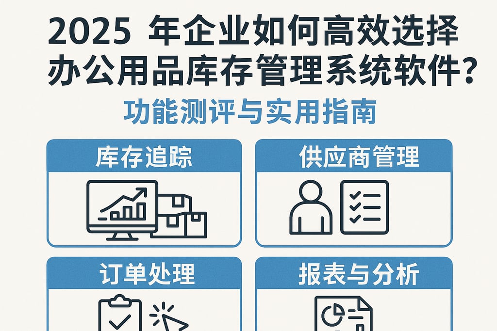 2025年企业如何高效选择办公用品库存管理系统软件？功能测评与实用指南