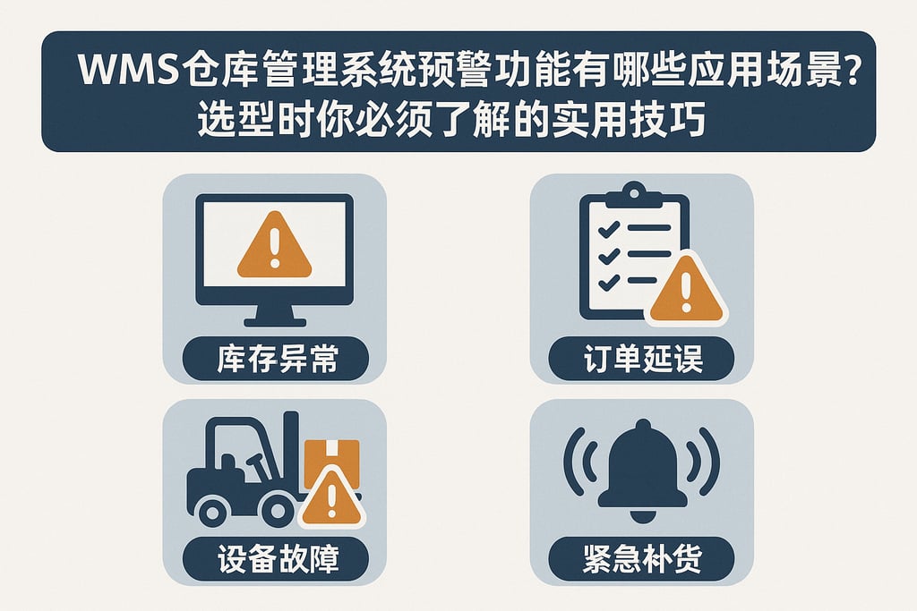 WMS仓库管理系统预警功能有哪些应用场景？选型时你必须了解的实用技巧