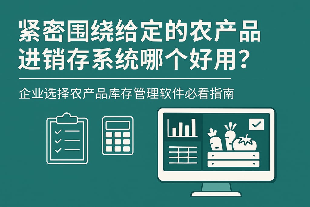 农产品进销存系统哪个好用？企业选择农产品库存管理软件必看指南
