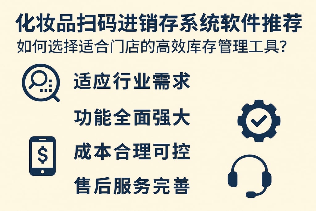 化妆品扫码进销存系统软件推荐，如何选择适合门店的高效库存管理工具？