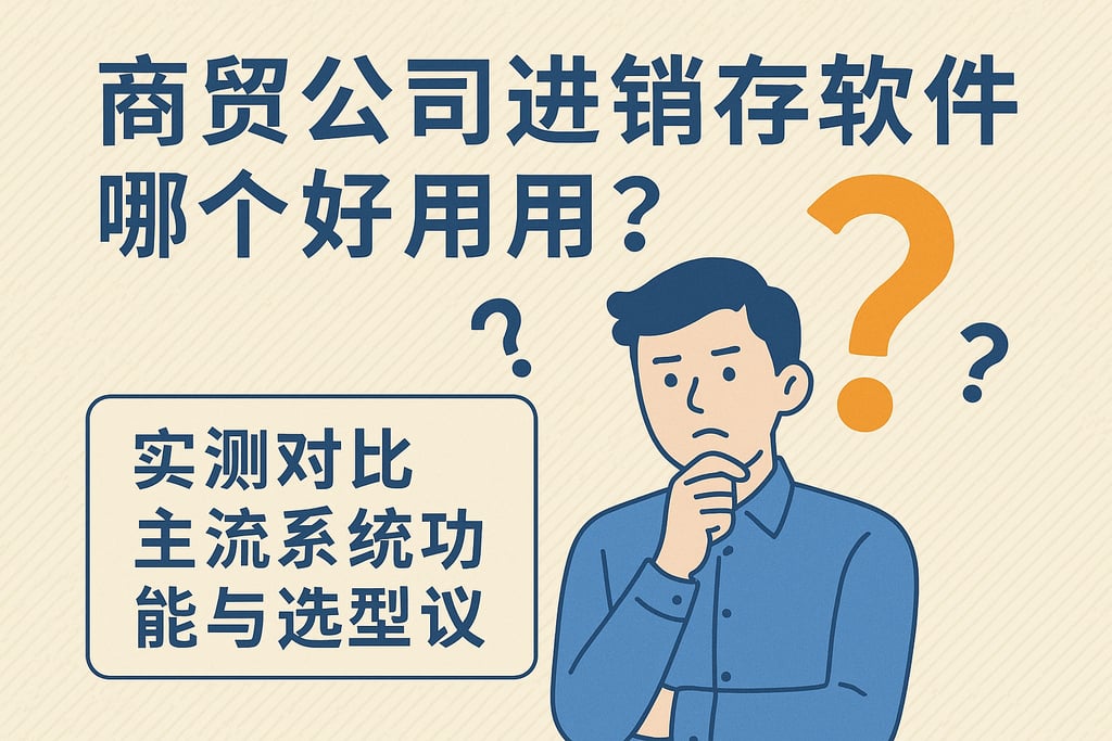 商贸公司进销存软件哪个好用？实测对比主流系统功能与选型建议