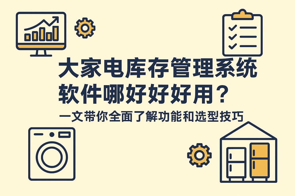 大家电库存管理系统软件哪个好用？一文带你全面了解功能和选型技巧