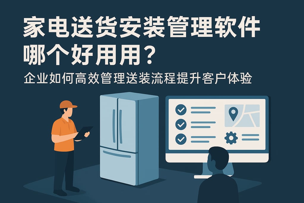 家电送货安装管理软件哪个好用？企业如何高效管理送装流程提升客户体验