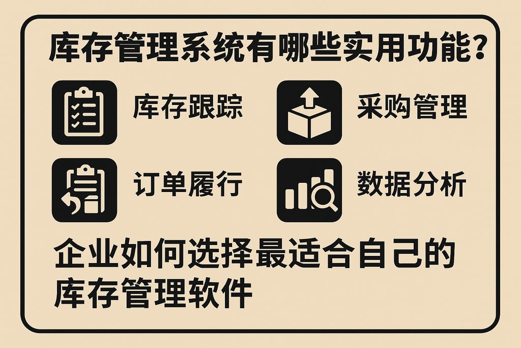 库存管理系统有哪些实用功能？企业如何选择最适合自己的库存管理软件