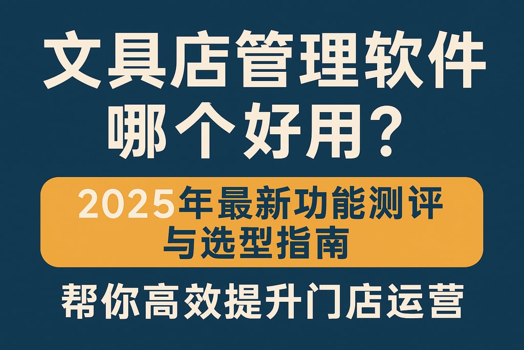文具店管理软件哪个好用？2025年最新功能测评与选型指南，帮你高效提升门店运营