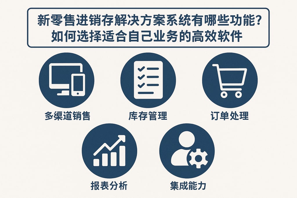 新零售进销存解决方案系统有哪些功能？如何选择适合自己业务的高效软件