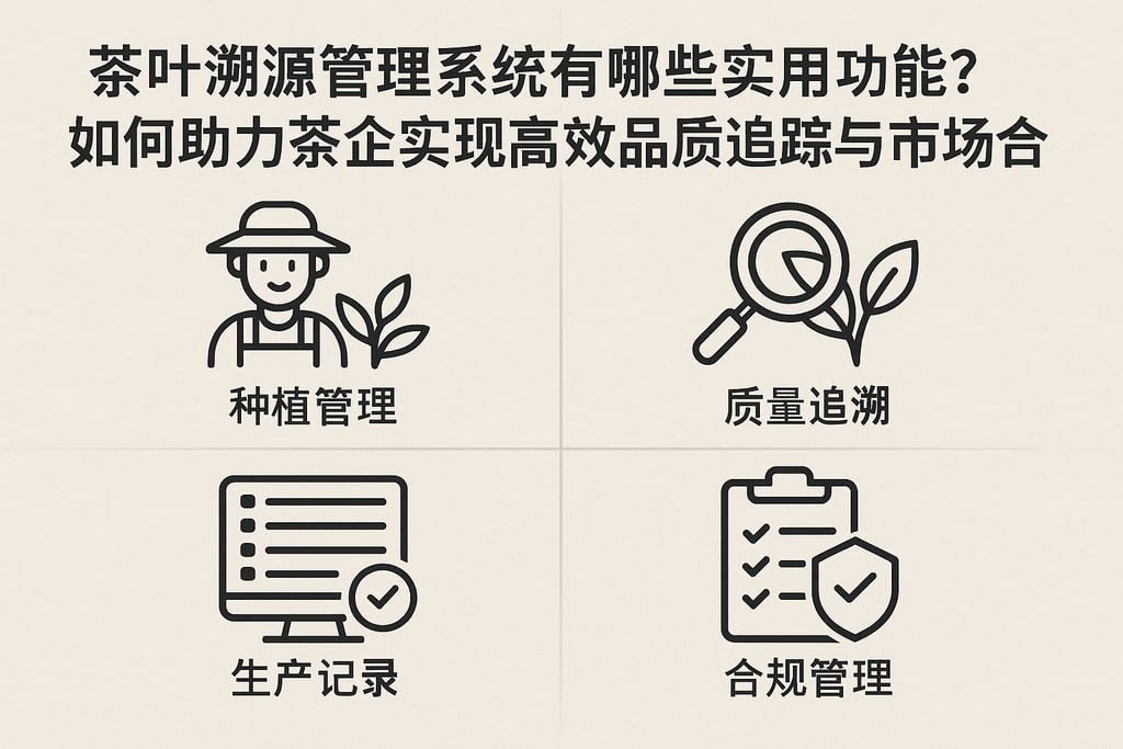 茶叶溯源管理系统有哪些实用功能？如何助力茶企实现高效品质追踪与市场合规