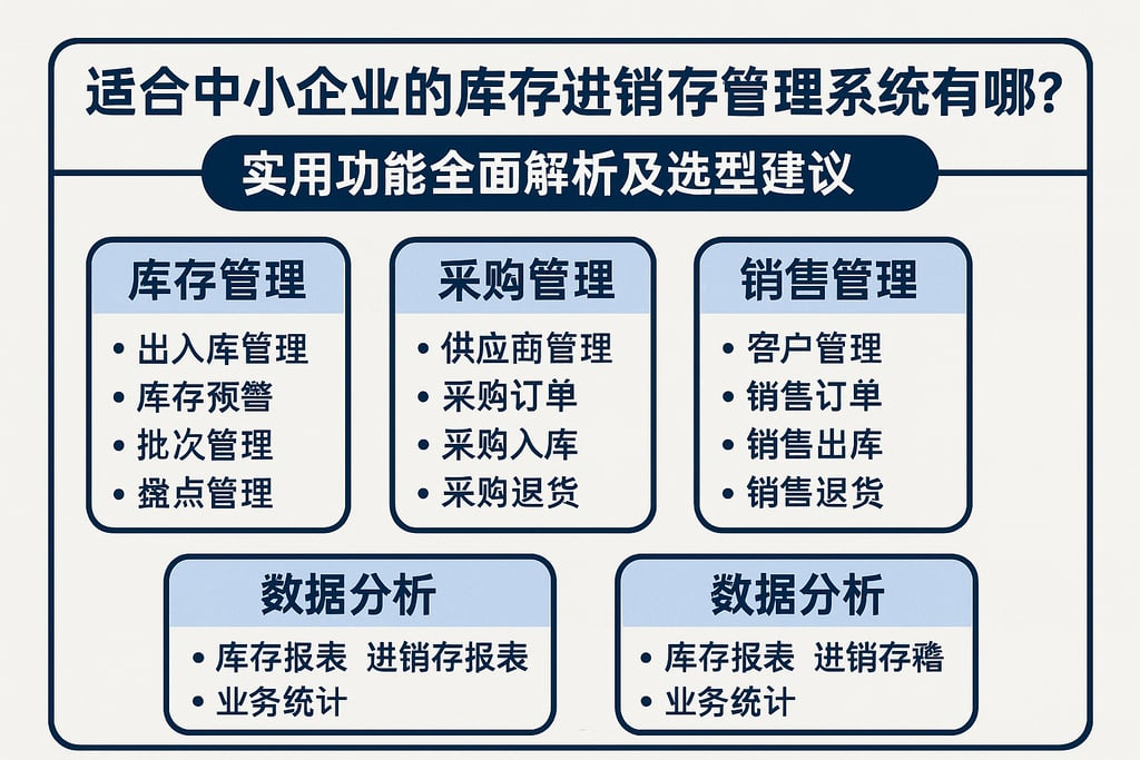 适合中小企业的库存进销存管理系统有哪些？实用功能全面解析及选型建议