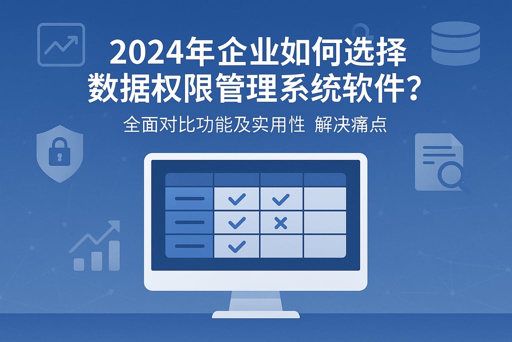 2024年企业如何选择数据权限管理系统软件？全面对比功能及实用性解决痛点