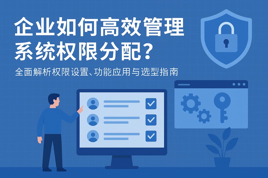 企业如何高效管理系统权限分配？全面解析权限设置、功能应用与选型指南