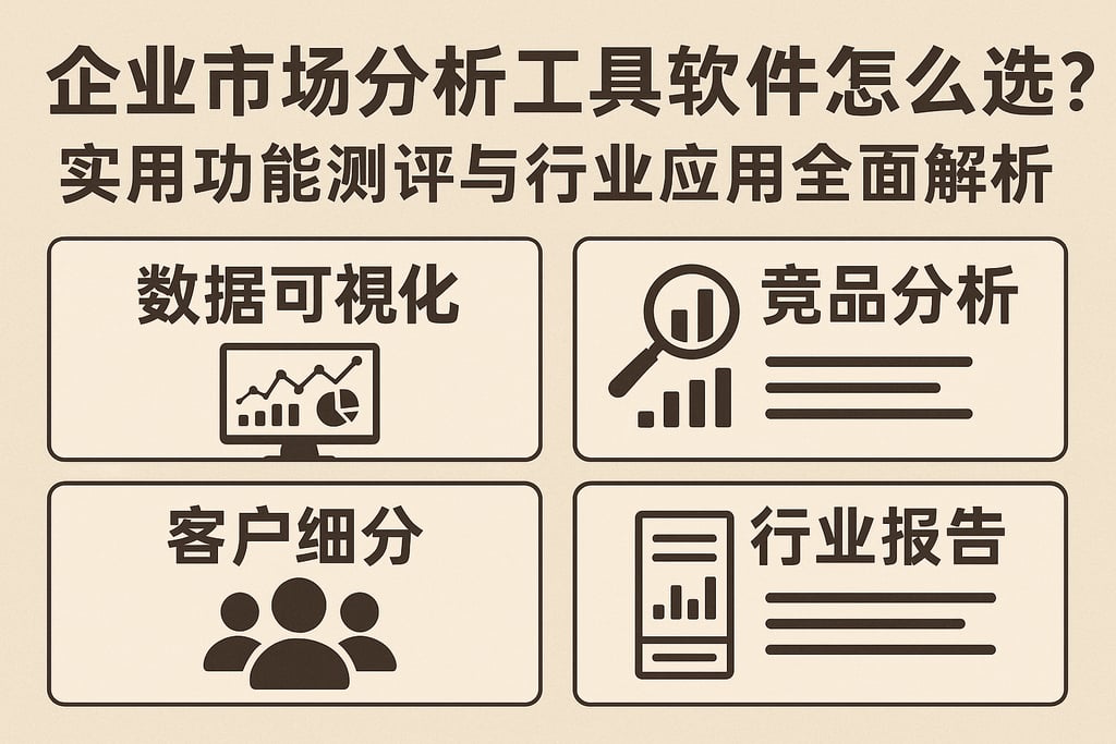 企业市场分析工具软件怎么选？实用功能测评与行业应用全面解析