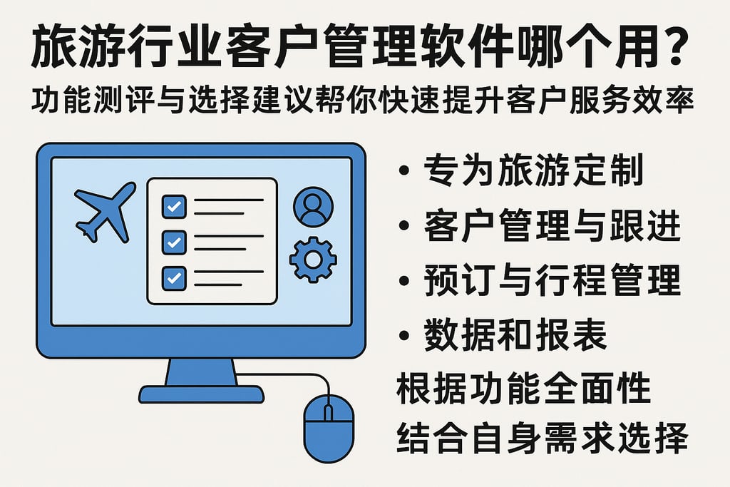 旅游行业客户管理软件哪个好用？功能测评与选择建议帮你快速提升客户服务效率