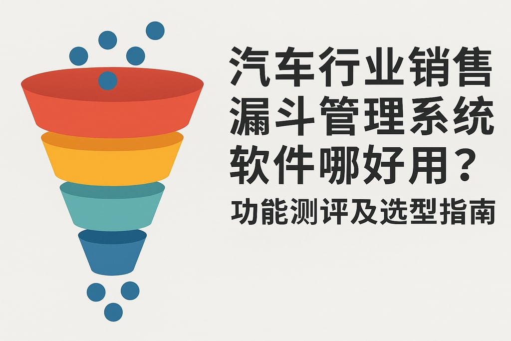 汽车行业销售漏斗管理系统软件哪个好用？功能测评及选型指南