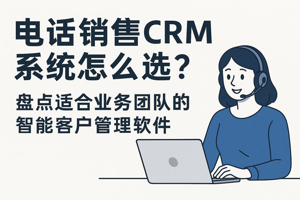 电话销售CRM系统怎么选？盘点适合业务团队的智能客户管理软件推荐