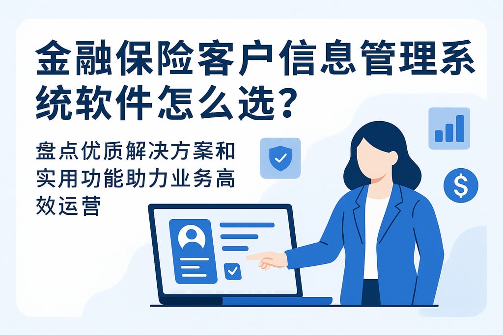 金融保险客户信息管理系统软件怎么选？盘点优质解决方案和实用功能助力业务高效运营