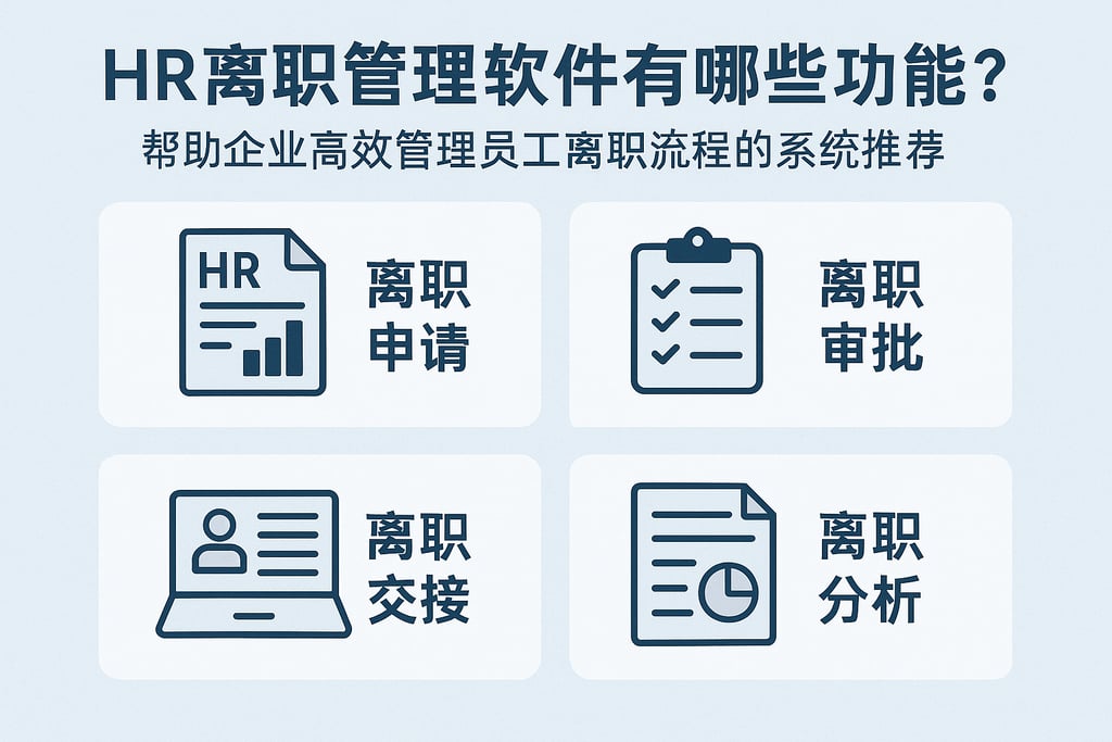HR离职管理软件有哪些功能？帮助企业高效管理员工离职流程的系统推荐