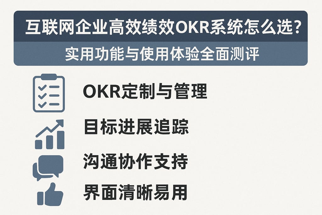 互联网企业高效绩效OKR系统怎么选？实用功能与使用体验全面测评