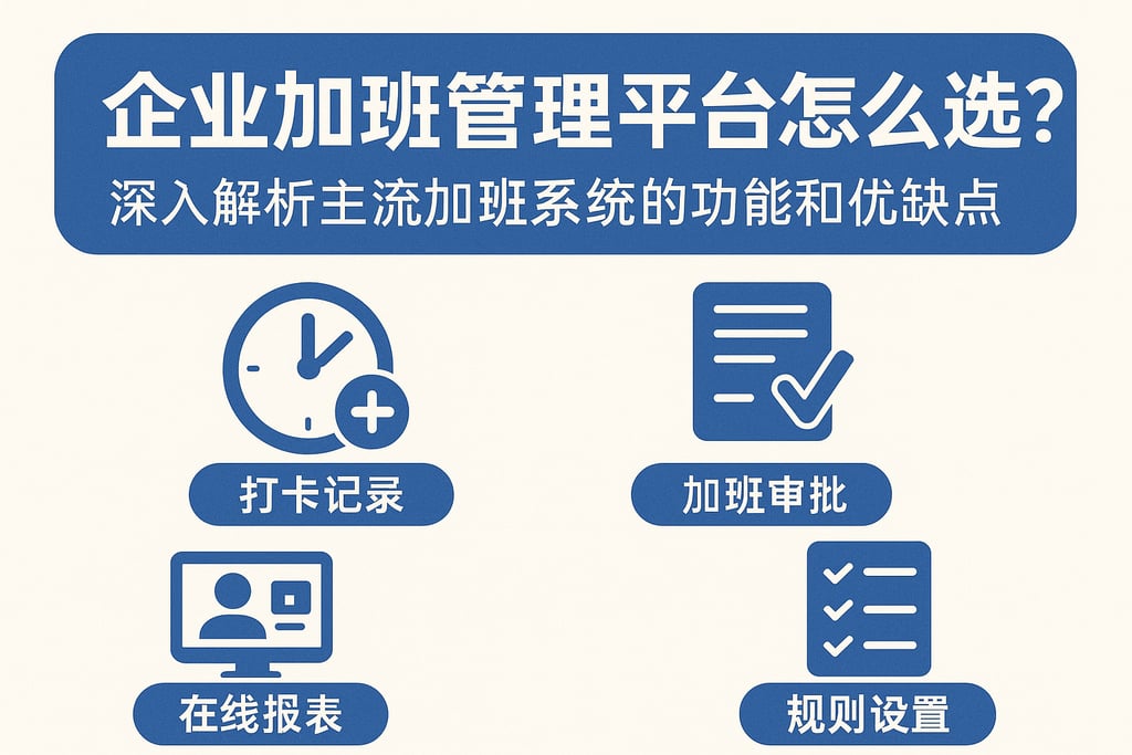 企业加班管理平台怎么选？深入解析主流加班系统的功能和优缺点