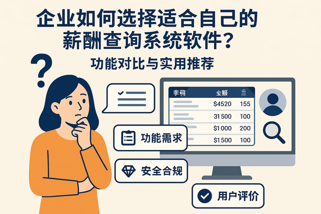 企业如何选择适合自己的薪酬查询系统软件？功能对比与实用推荐