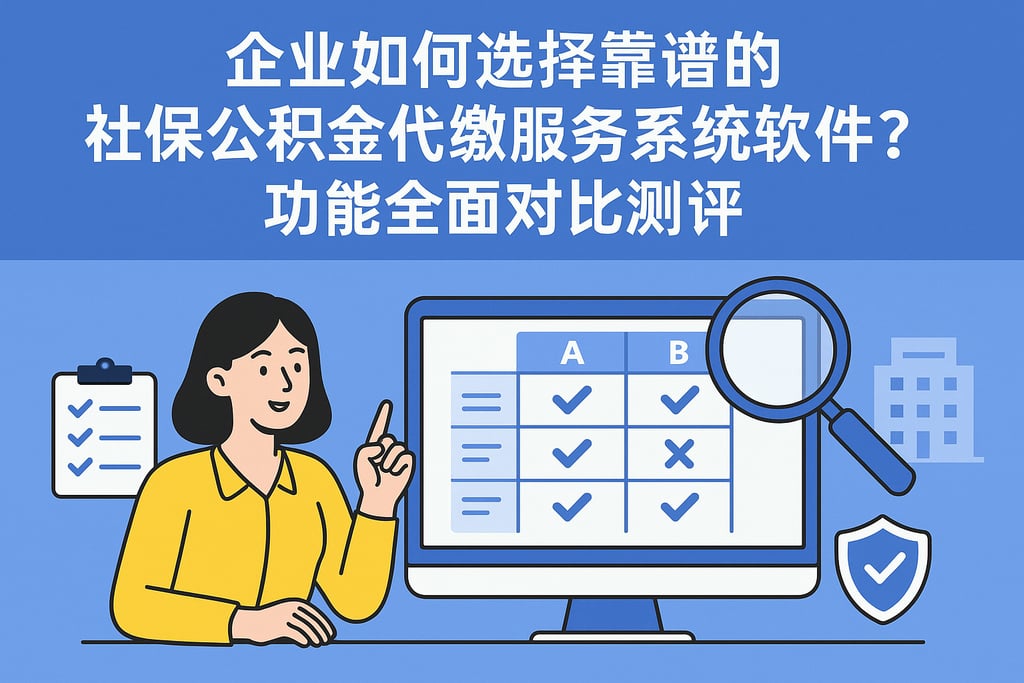 企业如何选择靠谱的社保公积金代缴服务系统软件？功能全面对比测评
