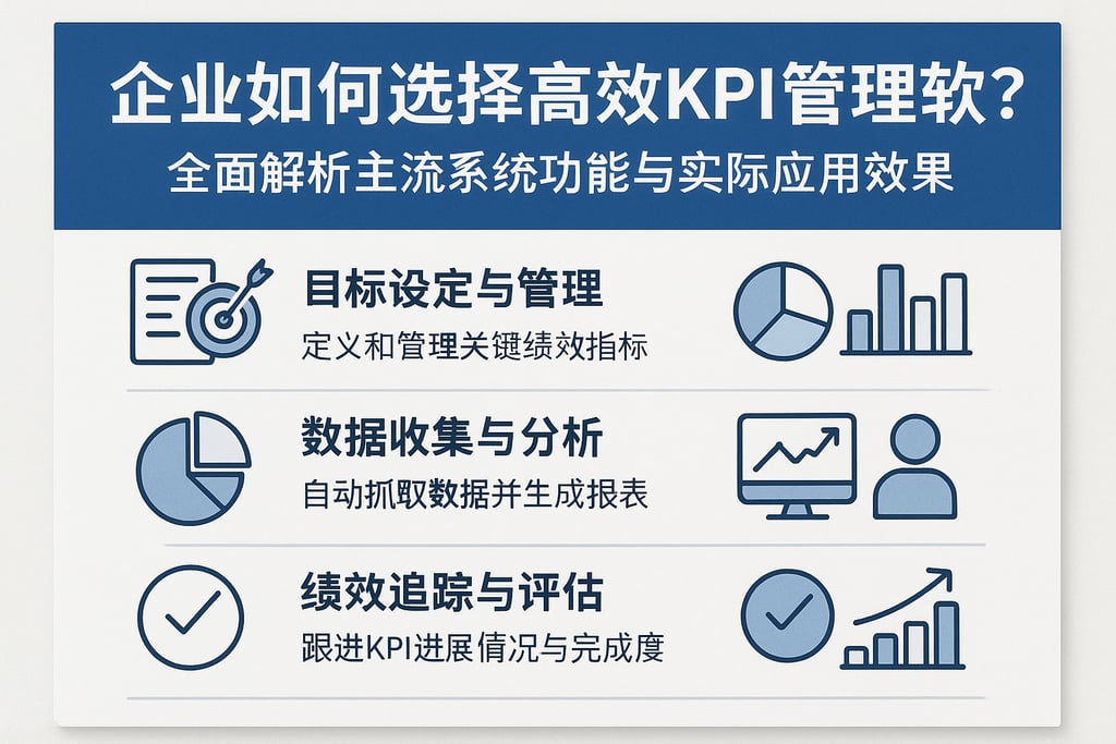 企业如何选择高效KPI管理软件？全面解析主流系统功能与实际应用效果