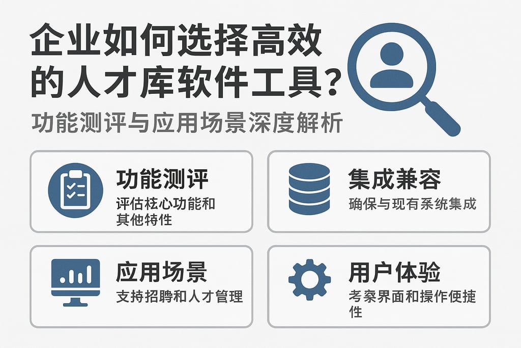企业如何选择高效的人才库软件工具？功能测评与应用场景深度解析