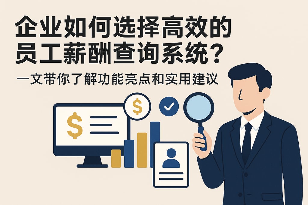 企业如何选择高效的员工薪酬查询系统？一文带你了解功能亮点和实用建议