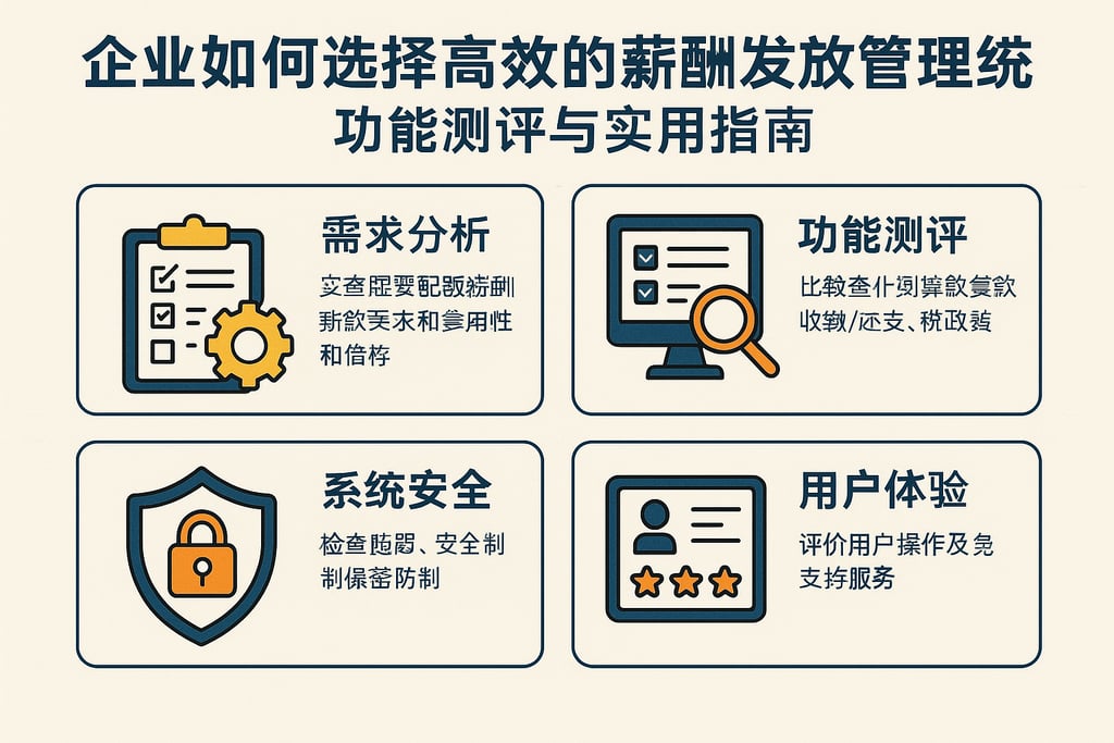 企业如何选择高效的薪酬发放管理系统软件？功能测评与实用指南
