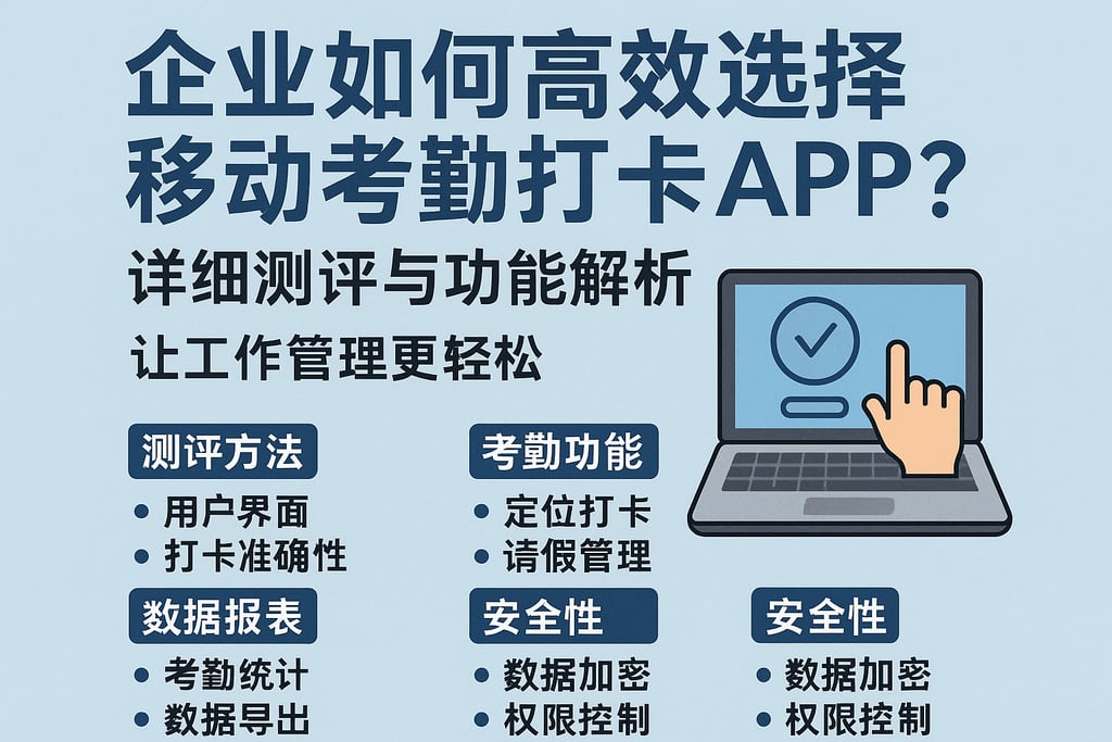 企业如何高效选择移动考勤打卡APP？详细测评与功能解析，让工作管理更轻松