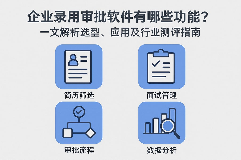 企业录用审批软件有哪些功能？一文解析选型、应用及行业测评指南