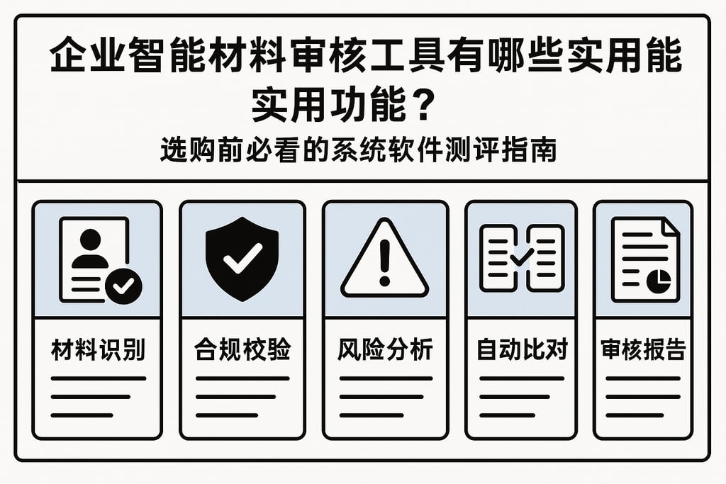 企业智能材料审核工具有哪些实用功能？选购前必看的系统软件测评指南