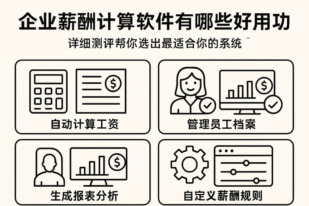 企业薪酬计算软件有哪些好用功能？详细测评帮你选出最适合你的系统