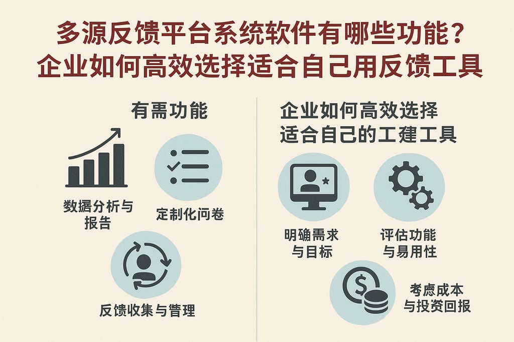 多源反馈平台系统软件有哪些功能？企业如何高效选择适合自己的员工反馈工具