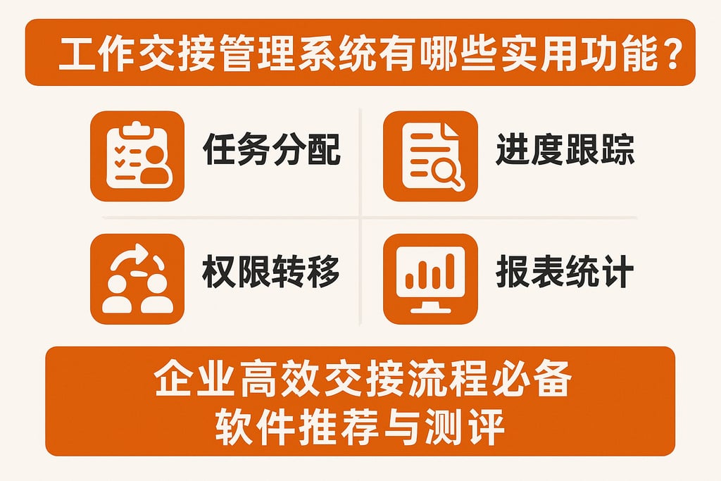 工作交接管理系统有哪些实用功能？企业高效交接流程必备软件推荐与测评
