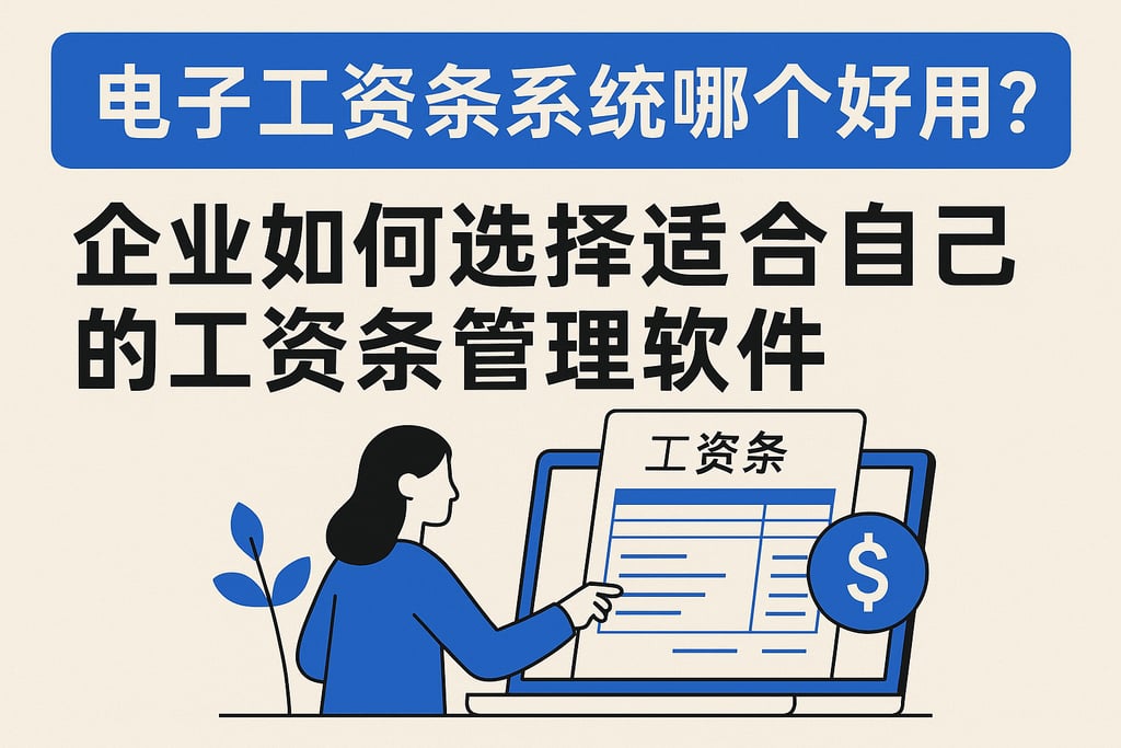 电子工资条系统哪个好用？企业如何选择适合自己的工资条管理软件