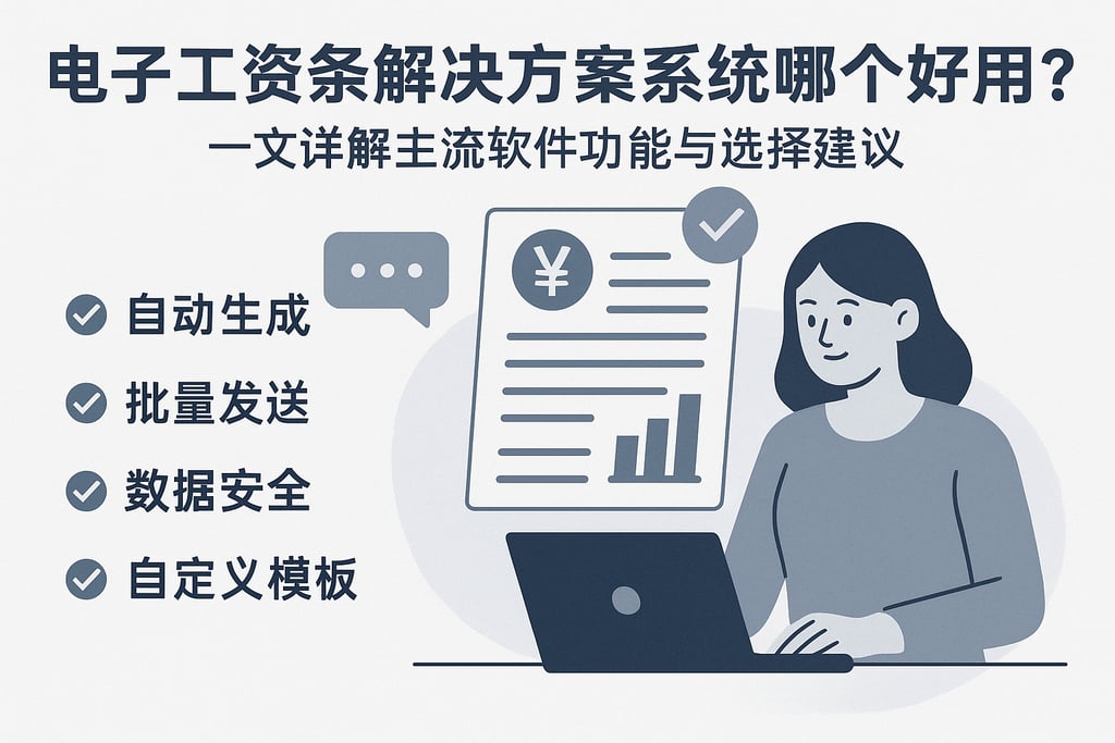 电子工资条解决方案系统哪个好用？一文详解主流软件功能与选择建议