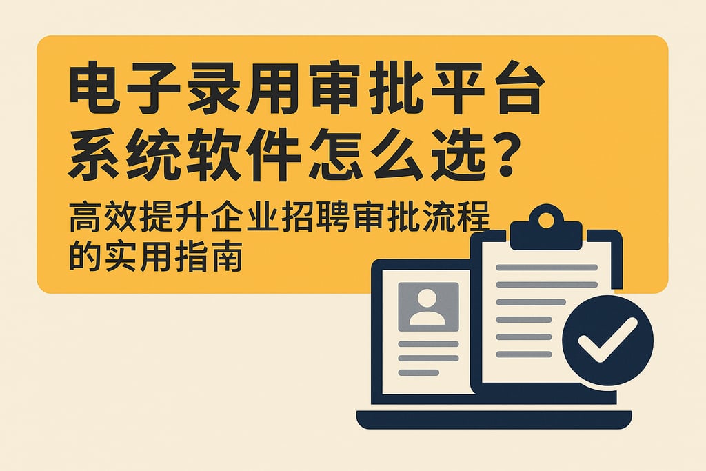 电子录用审批平台系统软件怎么选？高效提升企业招聘审批流程的实用指南