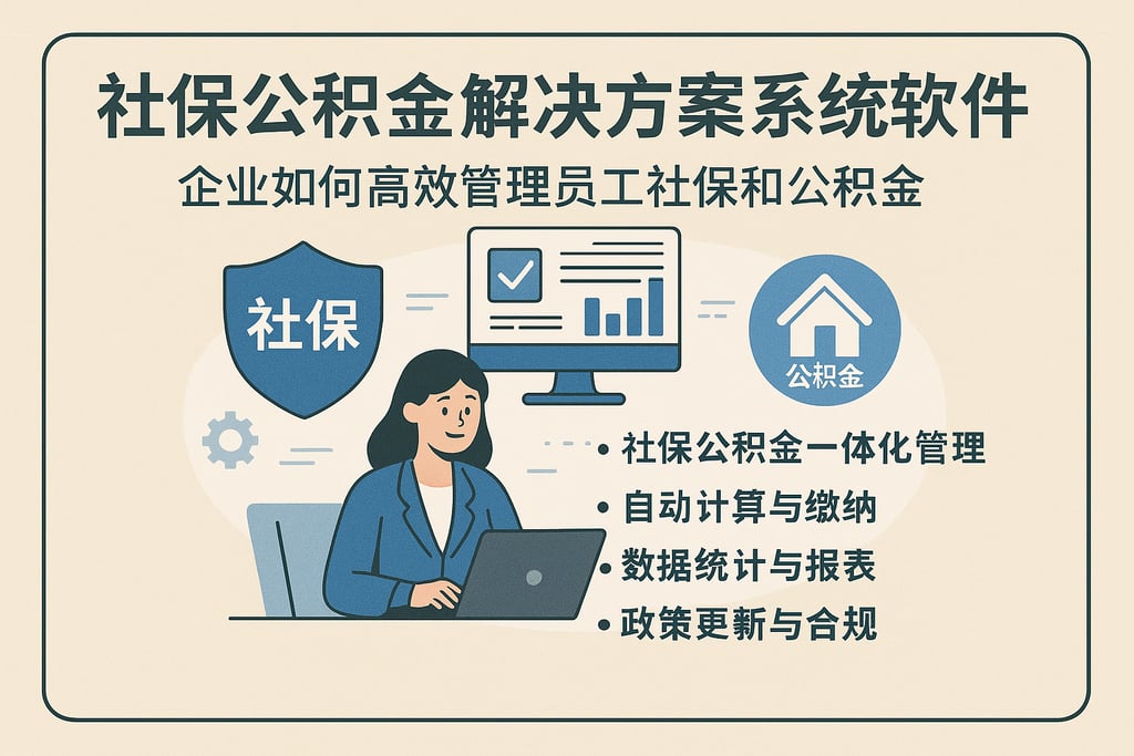 社保公积金解决方案系统软件推荐：企业如何高效管理员工社保和公积金