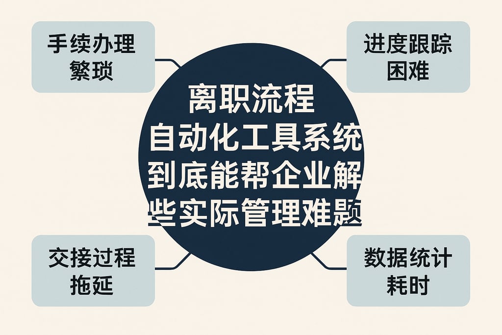 离职流程自动化工具系统到底能帮企业解决哪些实际管理难题
