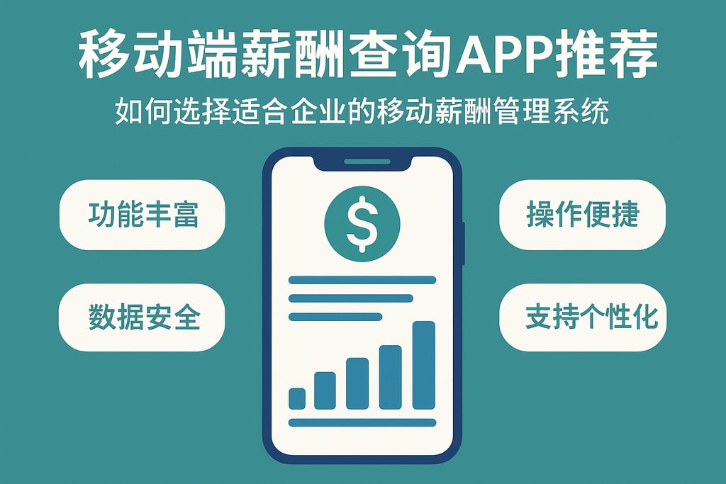 移动端薪酬查询APP推荐：如何选择适合企业的移动薪酬管理系统