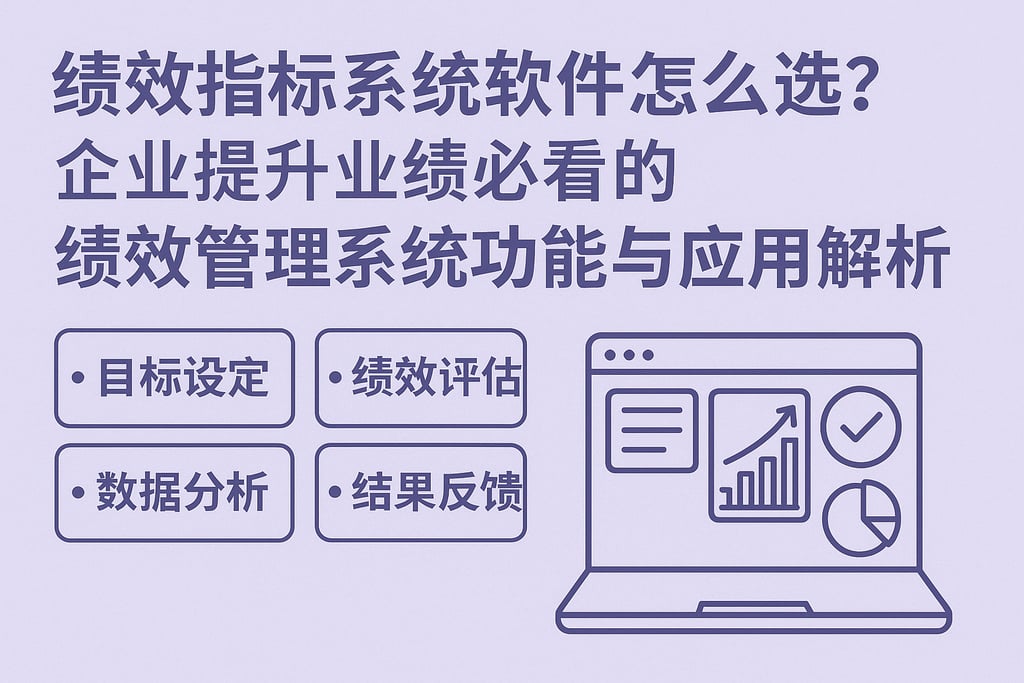 绩效指标系统软件怎么选？企业提升业绩必看的绩效管理系统功能与应用解析