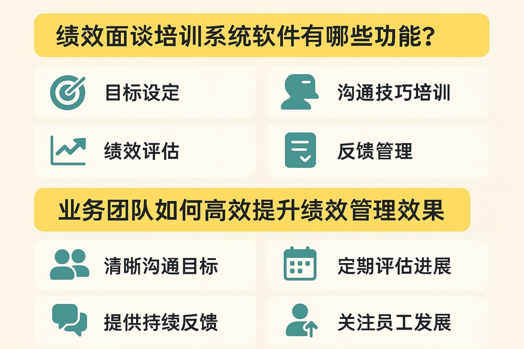 绩效面谈培训系统软件有哪些功能？业务团队如何高效提升绩效管理效果