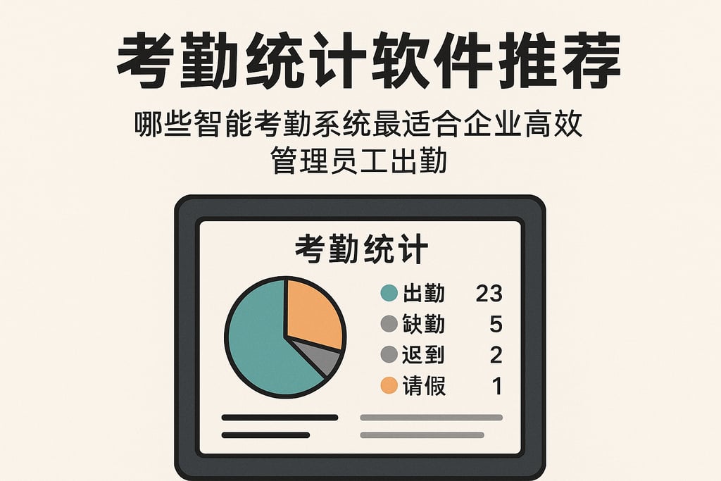 考勤统计软件推荐：哪些智能考勤系统最适合企业高效管理员工出勤