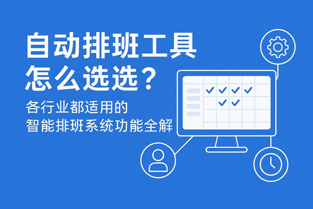 自动排班工具怎么选？各行业都适用的智能排班系统功能全解析