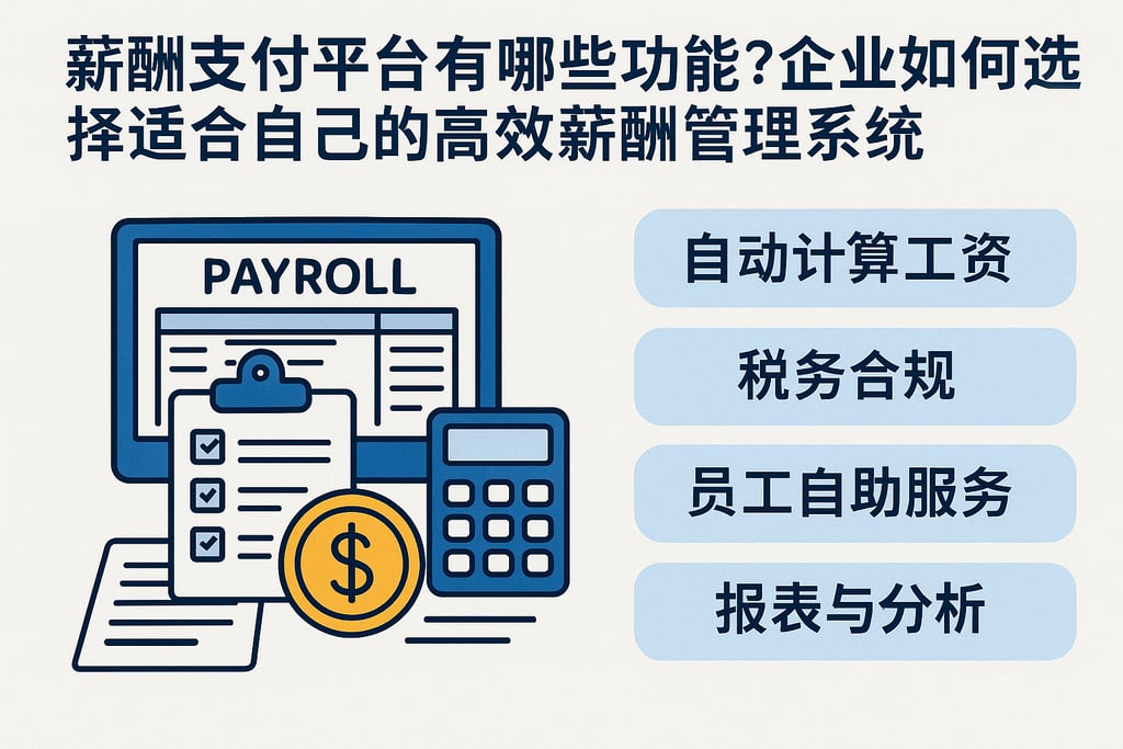 薪酬支付平台有哪些功能？企业如何选择适合自己的高效薪酬管理系统