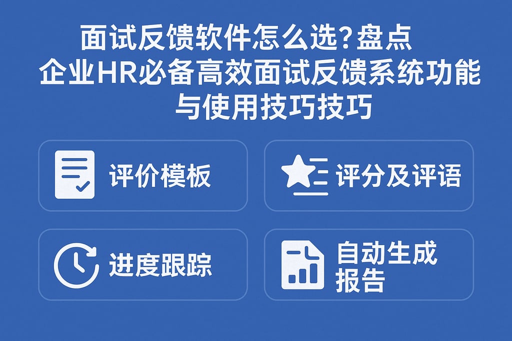 面试反馈软件怎么选？盘点企业HR必备高效面试反馈系统功能与使用技巧