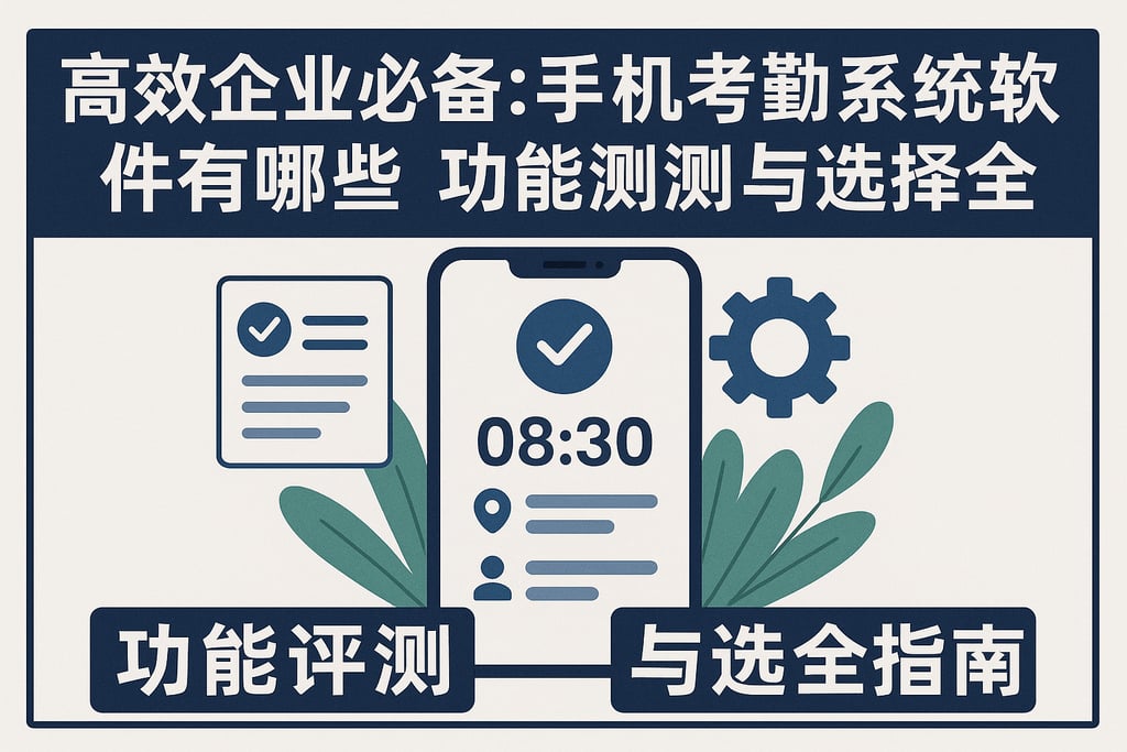高效企业必备：手机考勤系统软件有哪些，功能测评与选择全指南