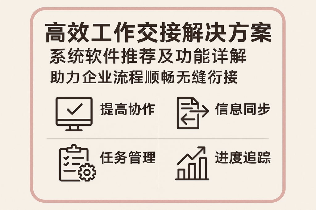 高效工作交接解决方案系统软件推荐及功能详解，助力企业流程顺畅无缝衔接