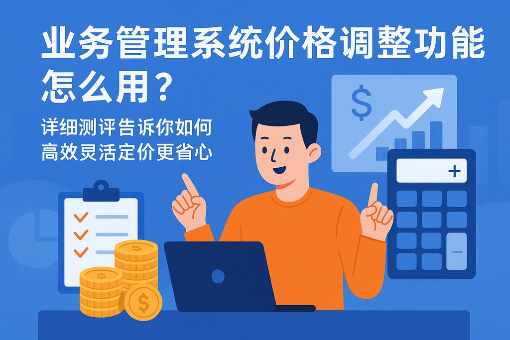业务管理系统价格调整功能怎么用？详细测评告诉你如何高效灵活定价更省心