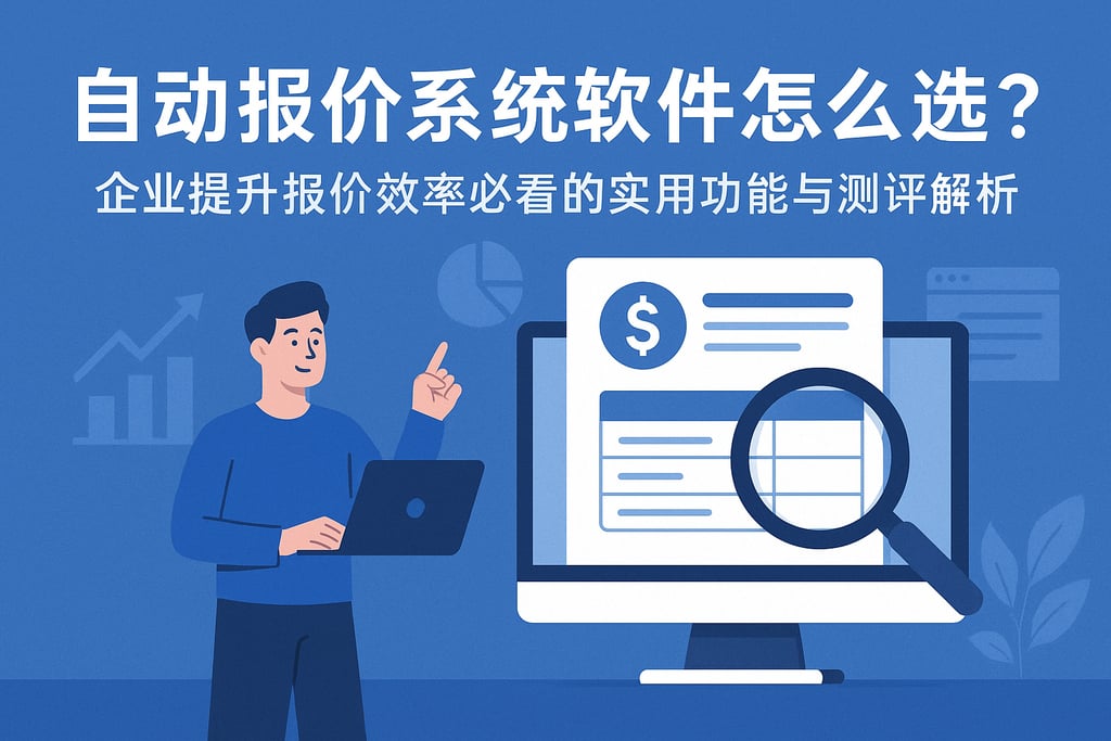 自动报价系统软件怎么选？企业提升报价效率必看的实用功能与测评解析